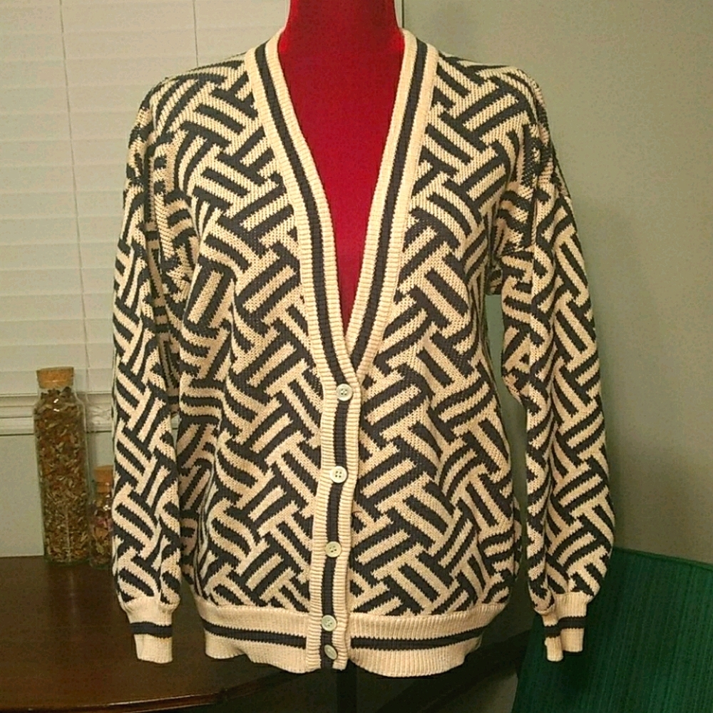 Perry Ellis Portfolio Knitted Cardigan